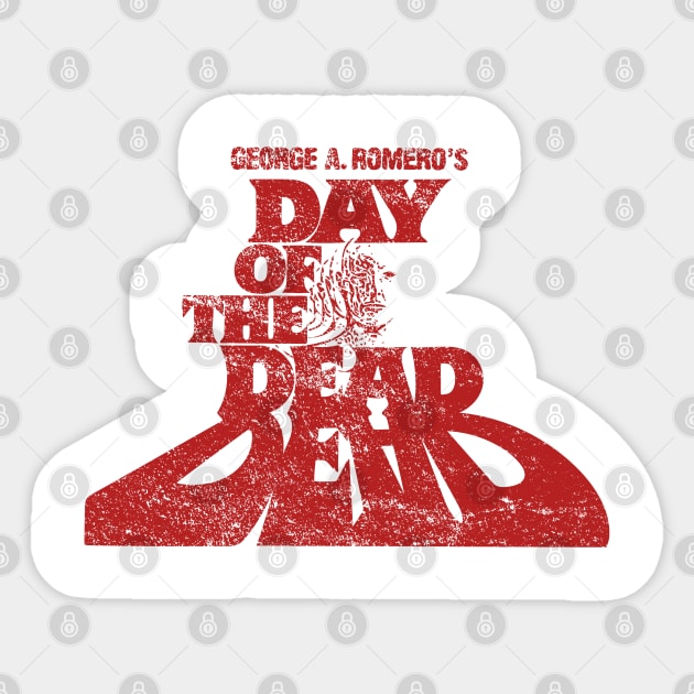 George A. Romero's Day of the Dead Zombie Horror Movie Sticker by Contentarama